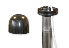 Sat Mastkappe für Antennenmast Ø 42 - 50  mm mit Kabeldurchführung Mast Kappe