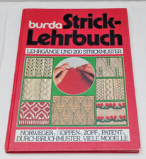 Burda, Strick-Lehrbuch, 1983, mit beiliegeden Bögen A-H