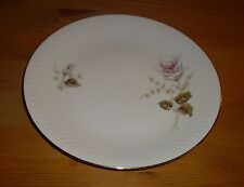 Edelstein Bavaria 1 Frühstücks-Kuchenteller,  weiß, Rosendekor, Goldrand,