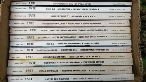 1991 byte magazine jan - jan, -dez