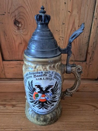 Steingut bierkrug deutsches - -,