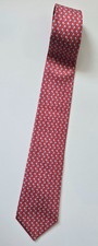 Hermès Paris Krawatte Tie 100% Seide Rot Hut Melone Bowler Hat w. NEU