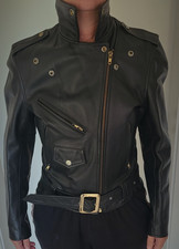 Vintage Wilsons Leder Lederjacke Größe 38 Motorradlederjacke 90er Bomberjacke