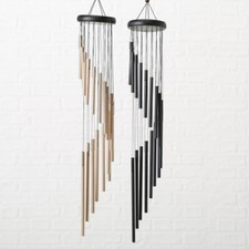 Klangspiel Holz Alu 79 cm (1013628) Windspiel Gartendeko Gartendekoration