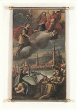 AK LANDSHUT - Stadtpatron St. Sebastian-Fahnenbild      Karte  nicht gel.