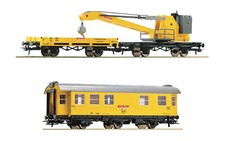 Roco H0 5100002-2 Wagen-Set "Kranzug"  der Bahnbau Gruppe / DB AG - NEU