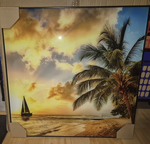 Acrylglas wandbild strand - acrylglas, 50