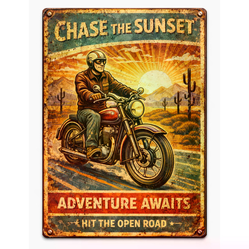 Motorrad biker sunset - biker,