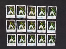 BRD Blumen 15 x Schneeglöckchen 32 Cent, Mi-Nr 3622 sk