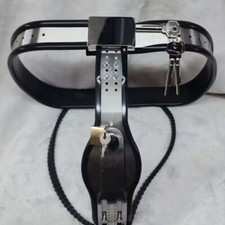 Frauen Y-Type Edelstahl Keuschheitsgürtel Panty Unterwäsche BDSM Chastity Belt
