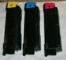 leere Kyocera TK-590 Tonerkartuschen, schwarz, cyan, magenta, gelb