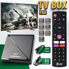 TV98 TV Stick Android 14 ATV WiFi Smart HD 8K 3D TV Box Media Player 2GB+16GB AG