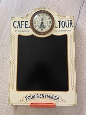 Wandtafel mit Uhr nostalgisch Küchenmemo