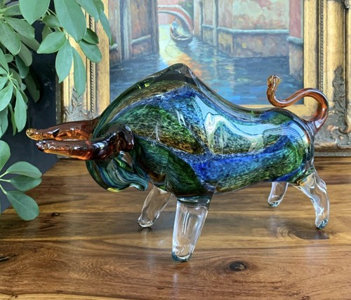 Stier skulptur glas figur - stier,