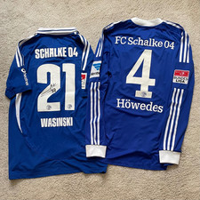 2x Schalke Spielertrikot Höwedes & Wasinski Matchworn dreckig & issued