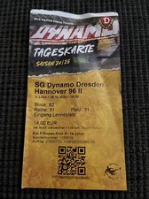 Used Ticket Sg Dynamo Dresden