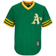 MLB Baseball Trikot Oakland Athletics A's Cooperstown Cool base Majestic Jersey