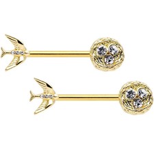14 Gauge Diamant 14K Gelbgold