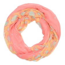 Loopschal Schlauchschal Sterne Leo Muster in 7 Farben Damen Schal Halstuch Tuch