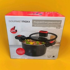 GOURMETmaxx Energiespartopf Aluminium Kochtopf 5,8L Topf Antihaftbeschichtung