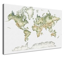 Weltkarte Aquarell