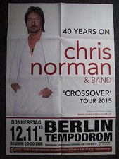 Konzertposter-Chris Norman Crossover Tour 2015-Berlin 12.11.2015- Smokie-Poster