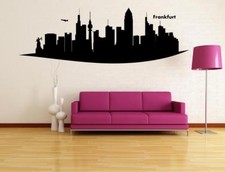 Wandtattoo Skyline Frankfurt