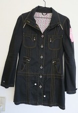 Schwarze Blutsschwester Blutsgeschwister Jacke Parka Trenchcoat L