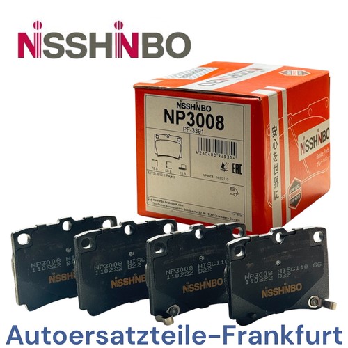 Nisshinbo bremsbeläge hinten - bremsbeläge,