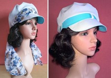 Damen Mütze 2 in 1 Schirmmütze Kappe leichte Ballonmütze Bandana Gr. 55-62,5 Neu