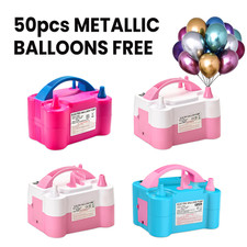 Tragbare Hochleistungs Elektrische Ballonpumpe Doppeldüse Luftpumpe Ballon Inflator