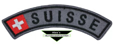 Abzeichen Aufnäher Stoffabzeichen original Schweiz Suisse Schweizer Armee grau