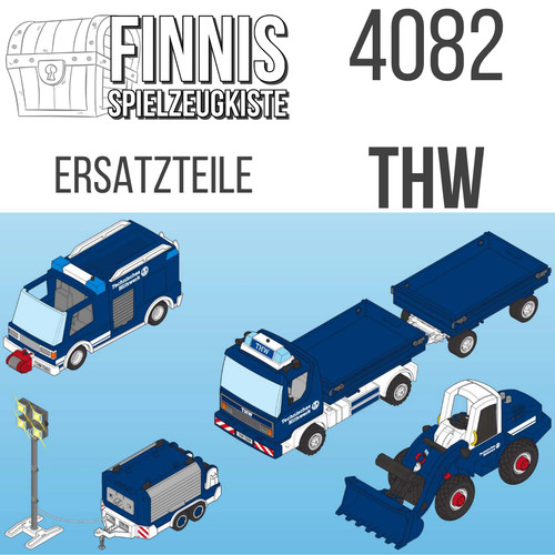 Playmobil 4082 thw - playmobil, ersatzteile