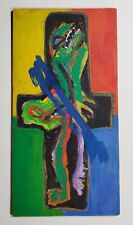 Gemälde Ölgemälde Frosch Kreuz Hommage Kippenberger Franz Hitzler 1998