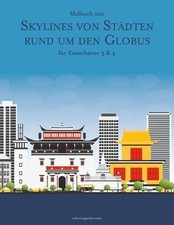 Malbuch mit Skylines von