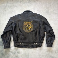 Vintage diesel lederjacke - vintage,
