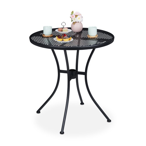 Gartentisch runder metalltisch - gartentisch,