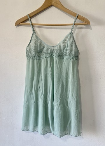 Light green babydoll - green, dessous