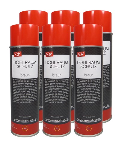 Hohlraumschutz spray 500ml - hohlraumschutz, 6x