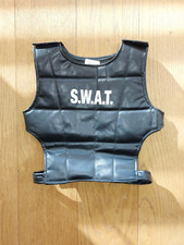 S.W.A.T. Schutzweste Gr. 128 mit Klettverschlüssen gebraucht Kinderkostüm