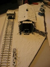 Winterlicher Scheuenfund.Oldtimer,Modellbau,Modelleisenbahn,Diorama H01:87 