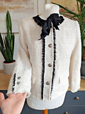 Zara Creme Schleife Boucle