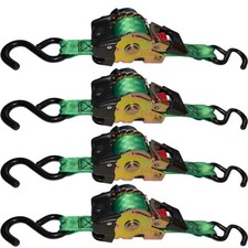 4x Automatik Spanngurt 1,85m 300/600daN Zurrgurt S-Haken Sonderpreis