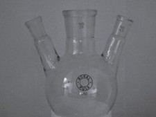 Dreihalskolben 250 ml Destille Laborglas Laboreinrichtung Laborzubehör