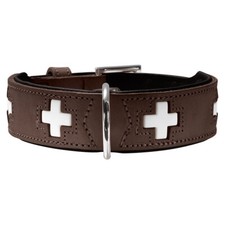 Hunter Hunde Halsband Swiss braun/schwarz, Größe: 75 cm, NEU