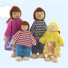 4 Pcs Puppenhaus Kreatives Minihaus Für Spielzeug Biegepuppen Goki Figuren