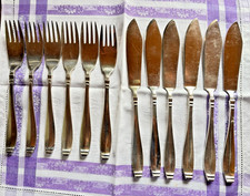 Wilkens Martin 508 Art deco Fischbesteck 6 Personen 12 teilig versilbert 90