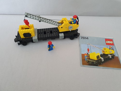 Lego 7814 eisenbahn kranwagen - lego,