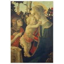 Sandro Botticelli, Maria mit dem Jesuskind und jungen Johannes d. Täufer, Poster
