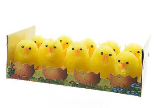 Osterküken 4cm chenille - 10,